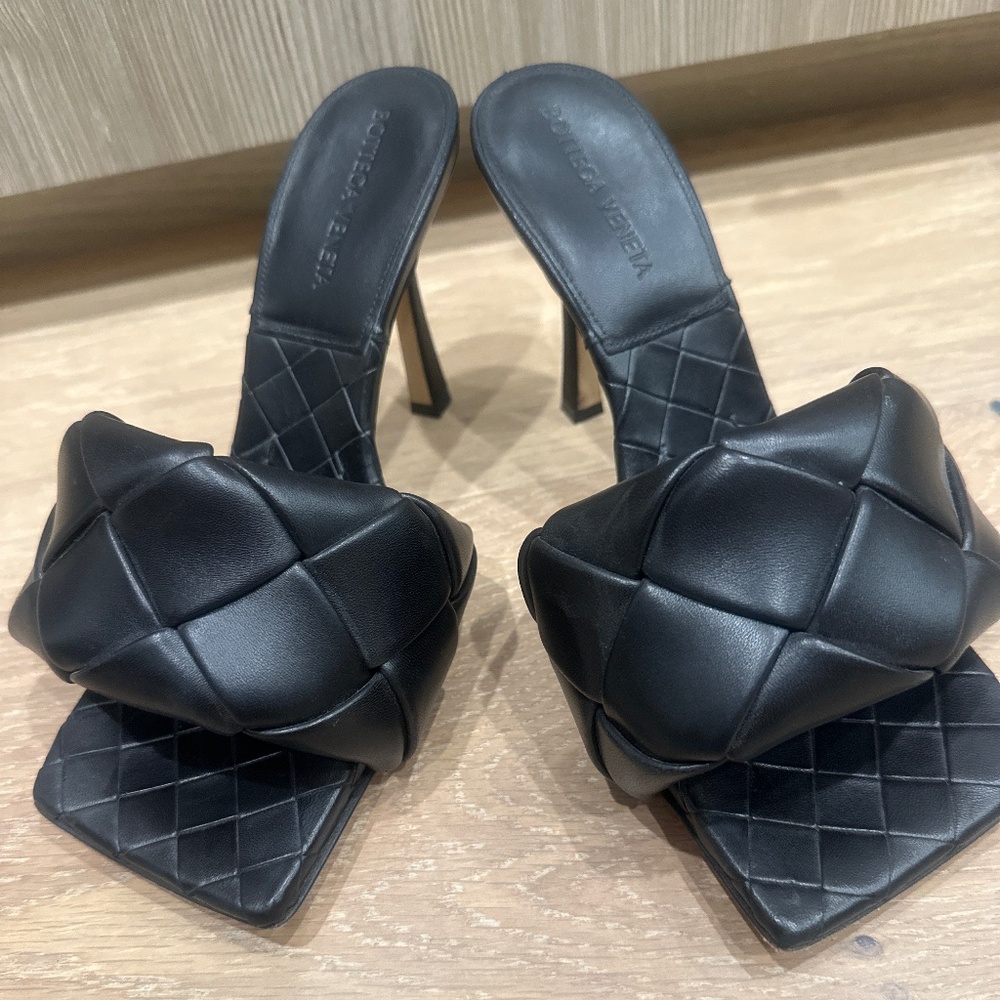 Nappa Quilted Rubber Lido Mule